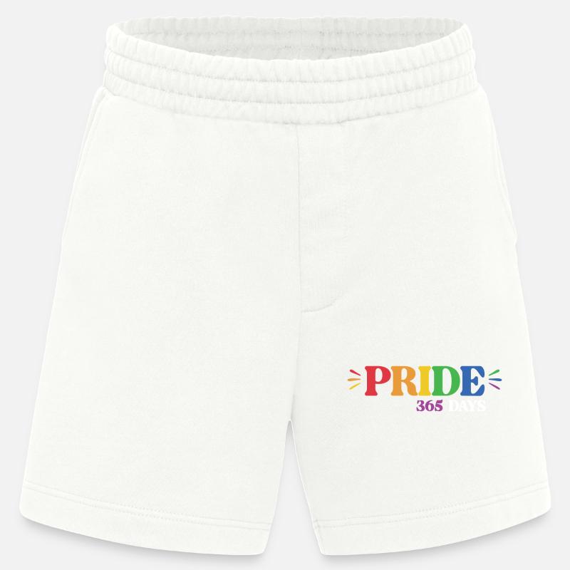 LGBT-Pride-Monat – Pride 365 - Heavyweight Shorts - made by SPREAD  - OFF WHITE
