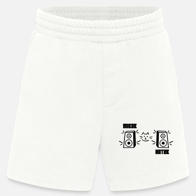 Mieze Katze Rave Techno - Heavyweight Shorts - made by SPREAD  - OFF WHITE