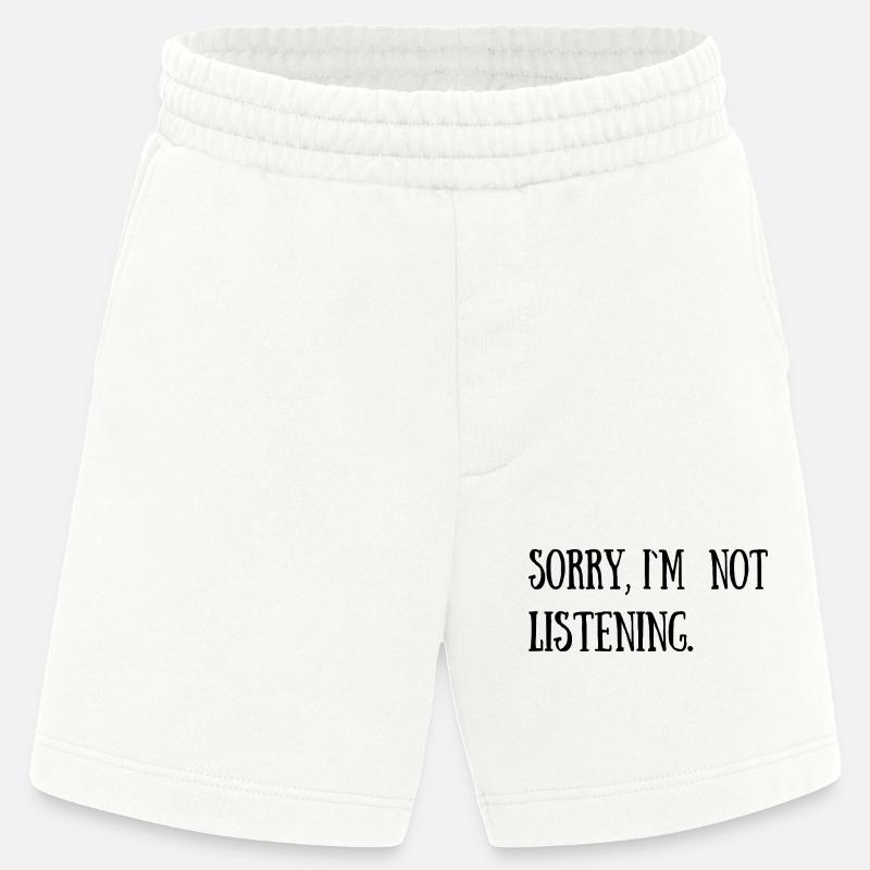 Funny Sarcastic Cool Quotes - Heavyweight Shorts - made by SPREAD  - OFF WHITE