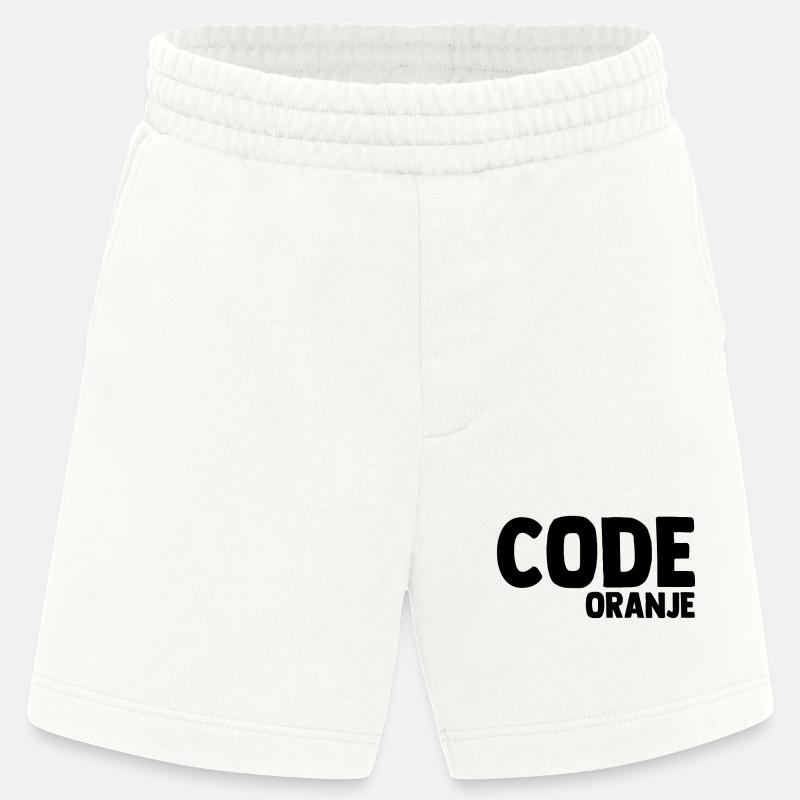 Code Oranje - Pays-Bas - Niederlande - Short bio épais fabriqué en UE - OFF WHITE