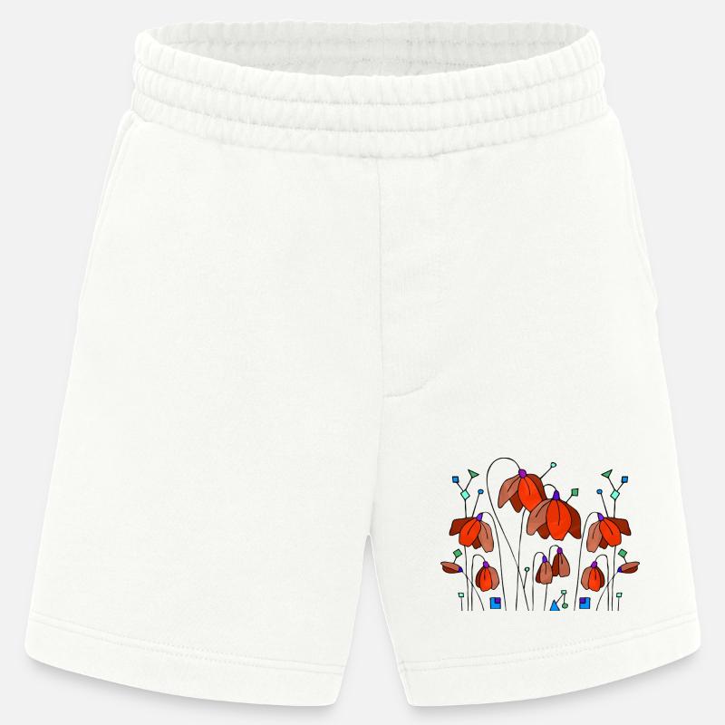 Fleur - Short bio épais fabriqué en UE - OFF WHITE