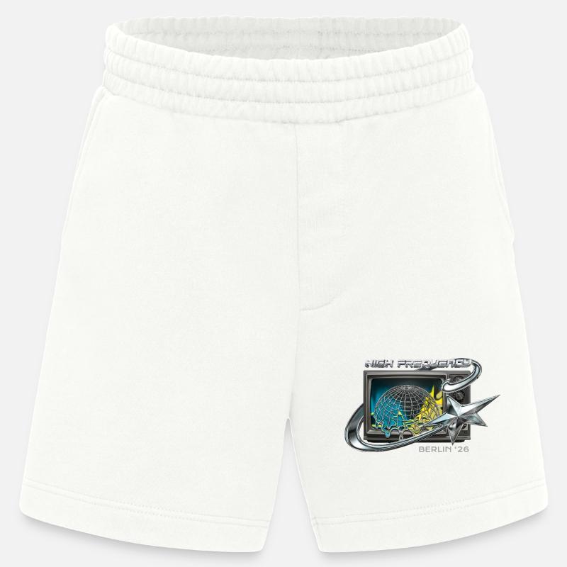High Frequency Berlin 26 Retro Tech - Heavyweight Shorts - made by SPREAD  - OFF WHITE