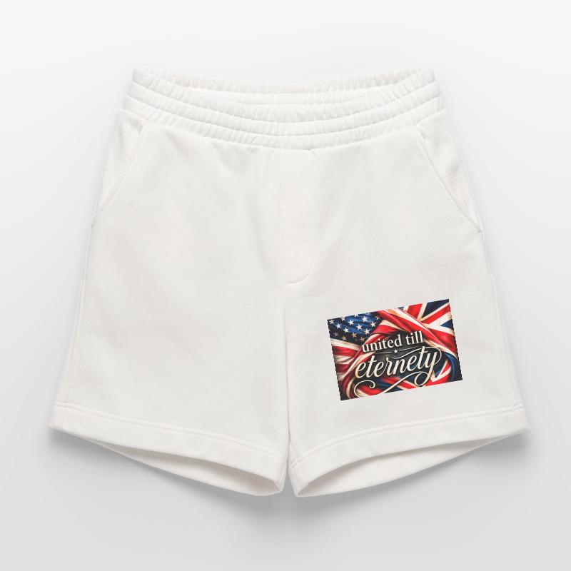 Drapeaux unis jusqu’à l’éternité Short bio épais fabriqué en UE