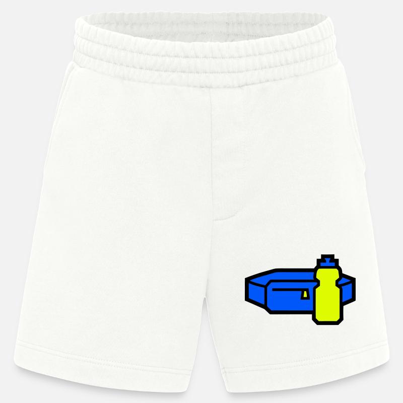 Practical Hydration Belt Runner - Heavyweight Shorts - made by SPREAD  - OFF WHITE