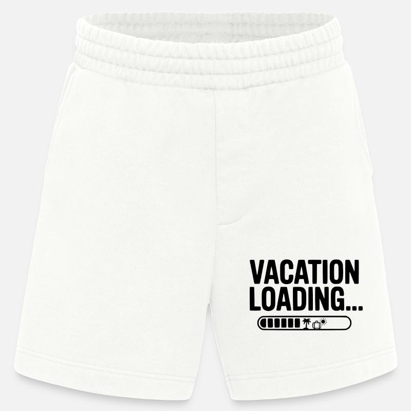 Vacation Loading... - Heavyweight Shorts - made by SPREAD  - OFF WHITE