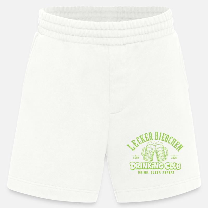 Lecker Bierchen Drinking Club | Malle Daydrinking  - Heavyweight Shorts - made by SPREAD  - OFF WHITE