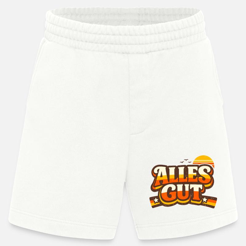 Alles Gut Spruch - Heavyweight Shorts - made by SPREAD  - OFF WHITE