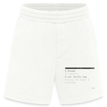 IT Support Specialist Terminal Design - Heavyweight Shorts - made by SPREAD  - OFF WHITE - Vorne