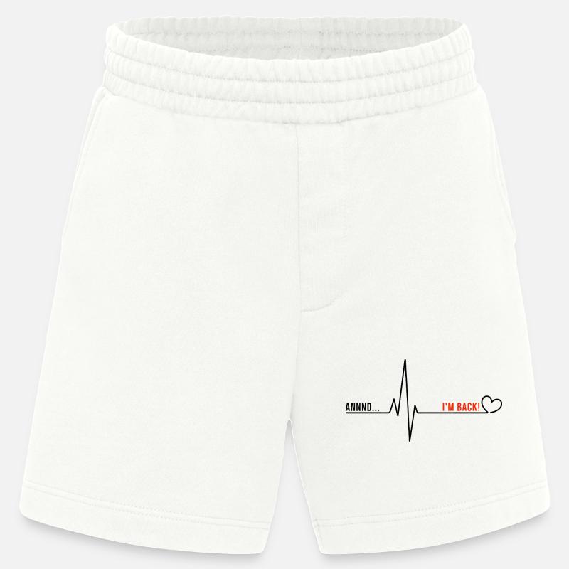 I Survived Open Heart Surgery - Heavyweight Shorts - made by SPREAD - OFF WHITE