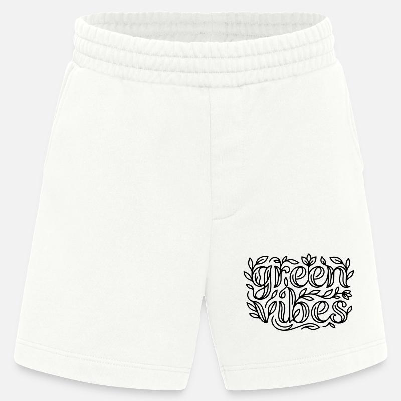 Grüne Vibes - Heavyweight Shorts - made by SPREAD  - OFF WHITE