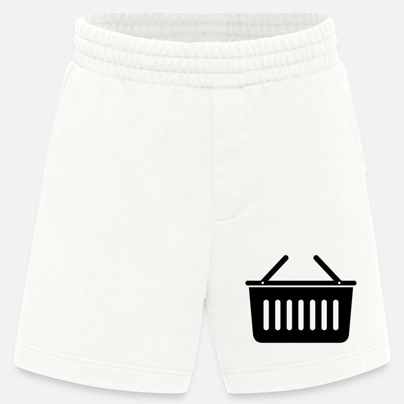 Lebensmittelkorb - Heavyweight Shorts - made by SPREAD  - OFF WHITE
