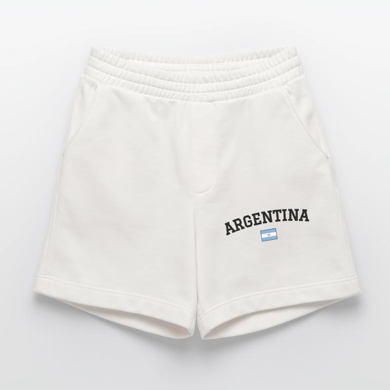 Drapeau argentin Noir Short bio épais fabriqué en UE