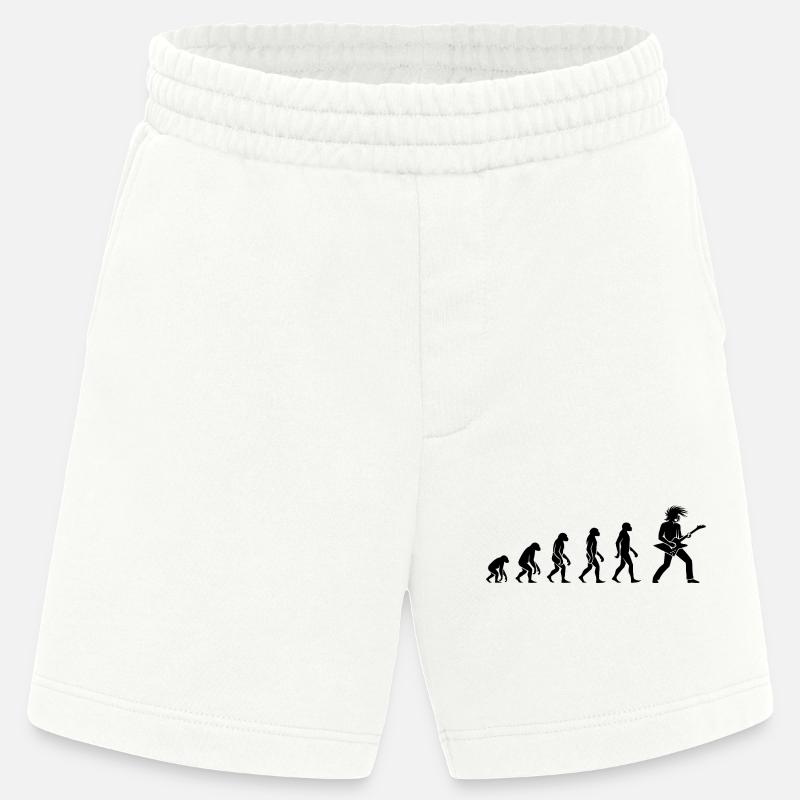 Evolution Rock 'n' Roll Guitarist Design - Short bio épais fabriqué en UE - OFF WHITE