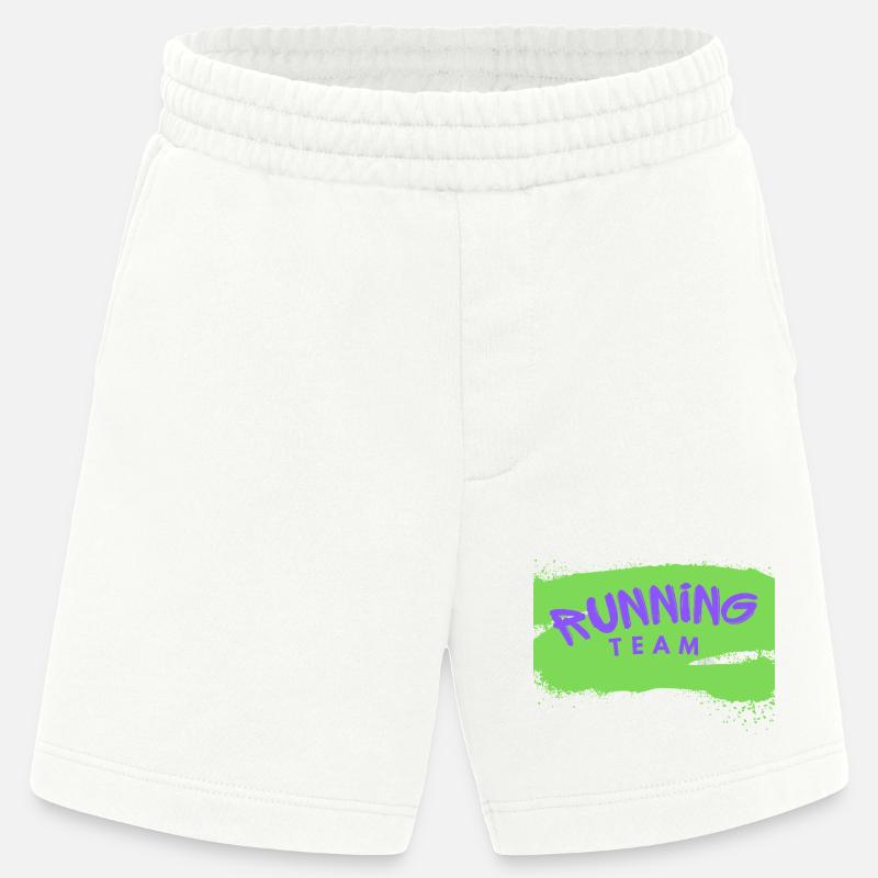 Équipe de course - Short bio épais fabriqué en UE - OFF WHITE