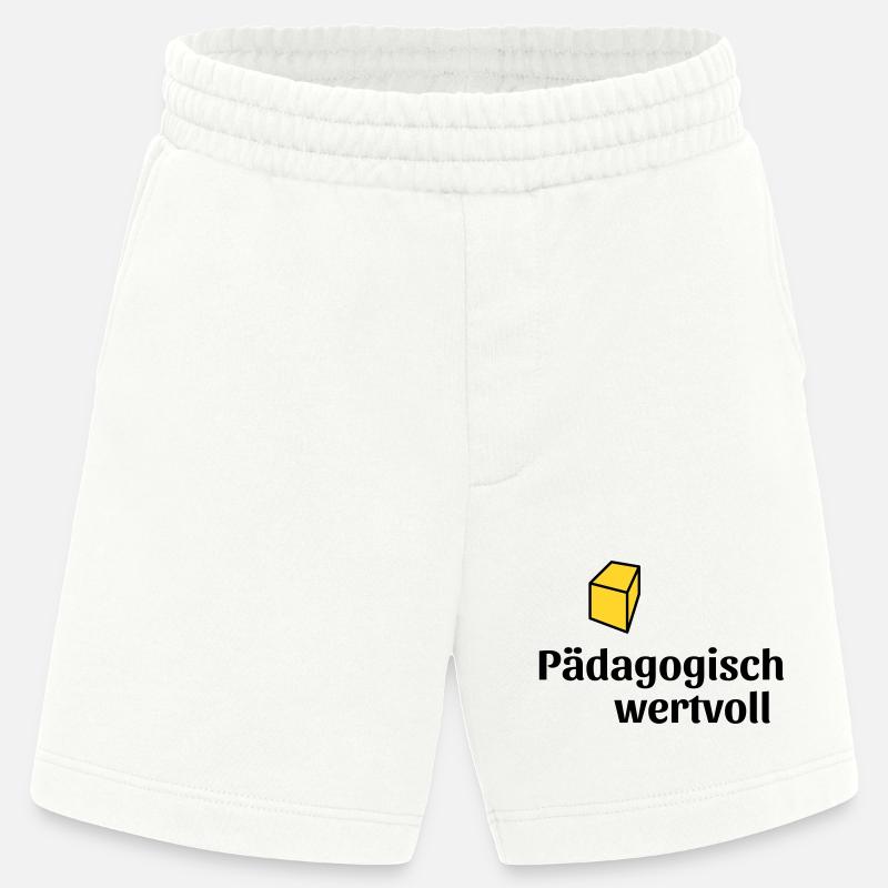 Pädagogisch wertvoll - Heavyweight Shorts - made by SPREAD  - OFF WHITE