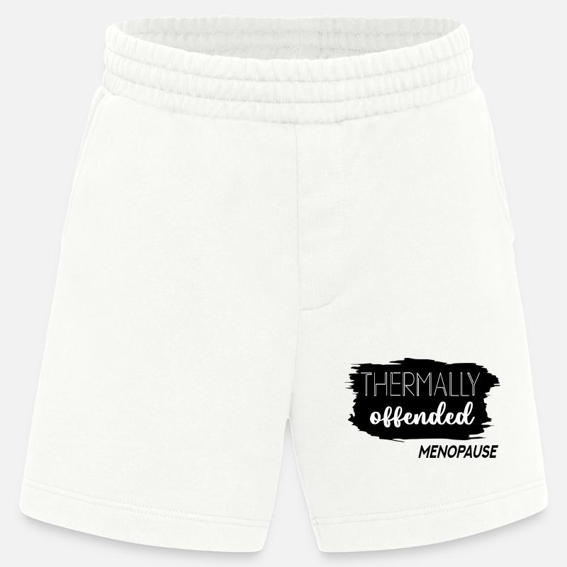 Bouffées de chaleur Ménopause - Short bio épais fabriqué en UE - OFF WHITE