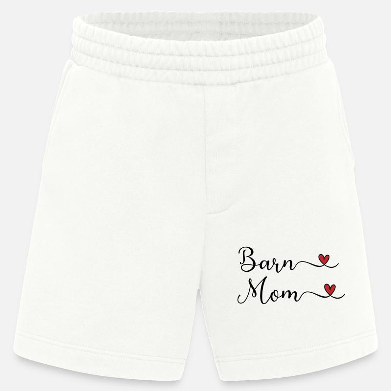 Barn Mom - Reitstall Mutter - Heavyweight Shorts - made by SPREAD - OFF WHITE