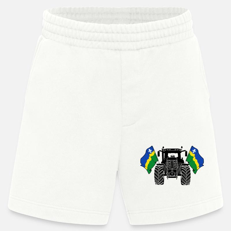 Flevoland_Tractor_Pride - Heavyweight Shorts - made by SPREAD  - OFF WHITE