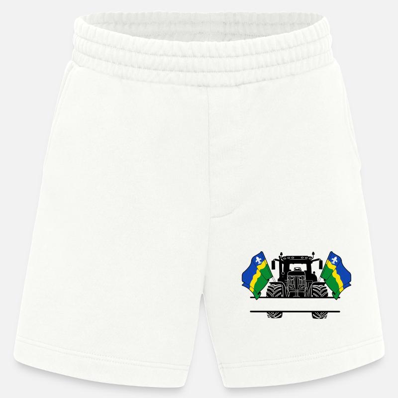 Flevoland_Tractor_Custom_Edition - Heavyweight Shorts - made by SPREAD  - OFF WHITE