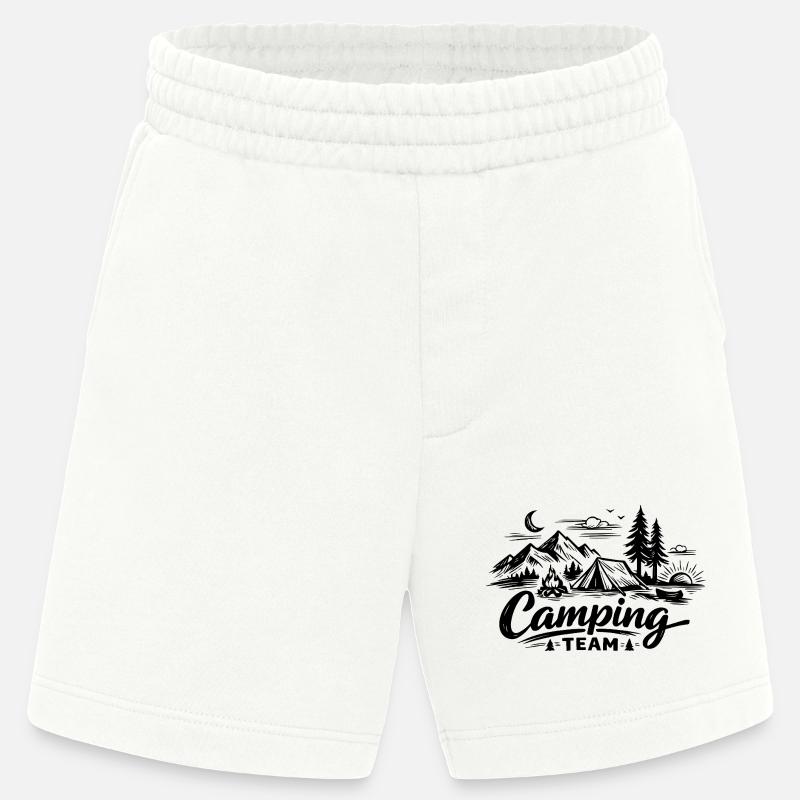 Tente d’équipe de camping - Short bio épais fabriqué en UE - OFF WHITE