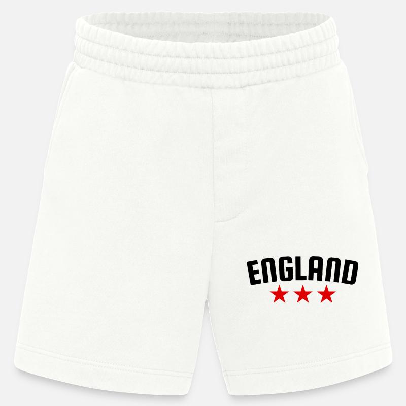 Angleterre 3 étoiles Design - Short bio épais fabriqué en UE - OFF WHITE