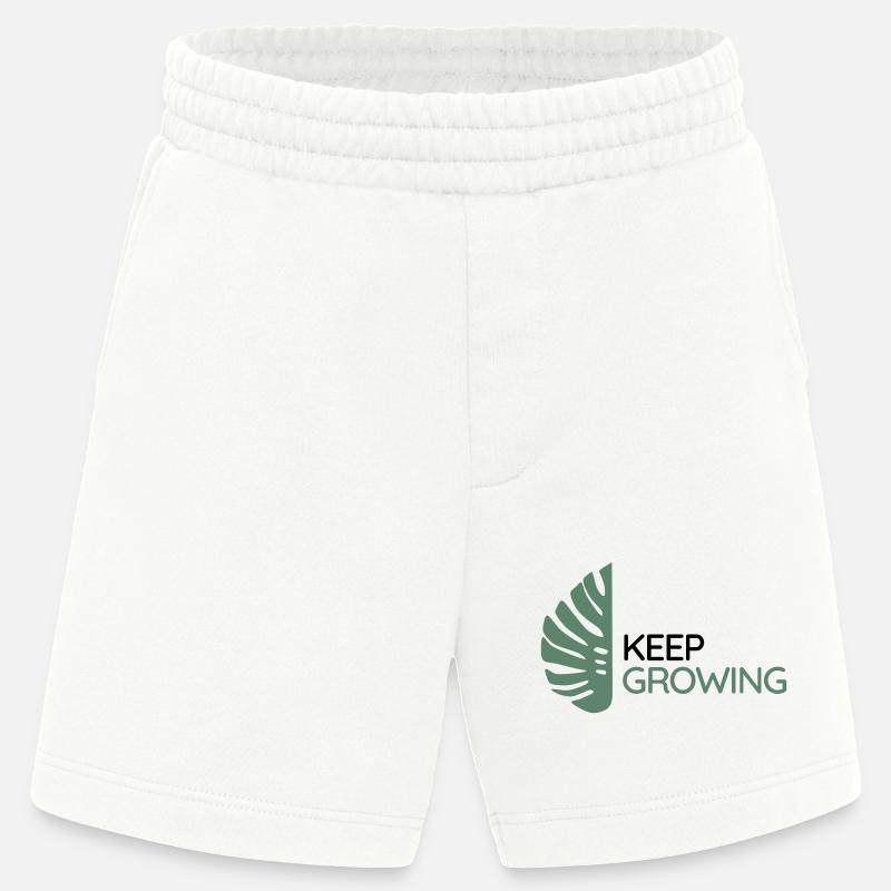 Monstera - Keep Growing - Heavyweight Shorts - made by SPREAD  - OFF WHITE