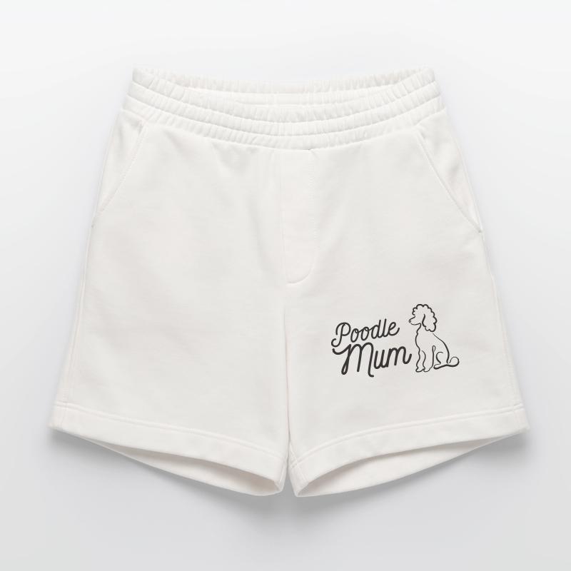 Pudel Mum Silhouette & Script Heavyweight Shorts - made by SPREAD 
