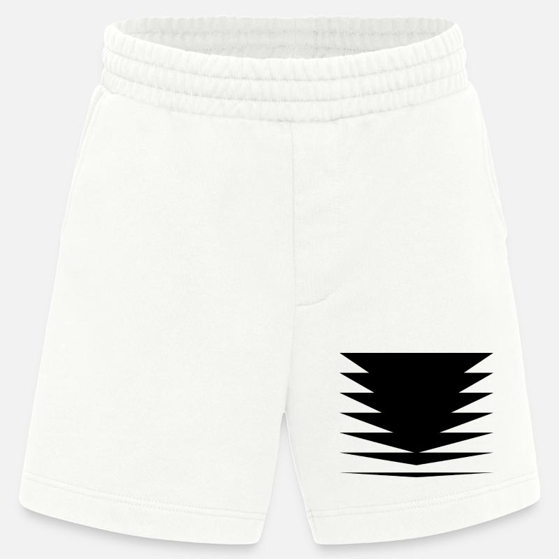 Conception des triangles noirs - Short bio épais fabriqué en UE - OFF WHITE