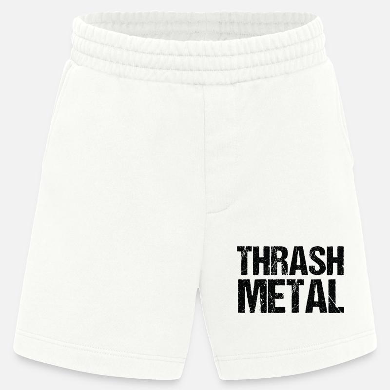 Thrash Metal Bold Typografie - Heavyweight Shorts - made by SPREAD  - OFF WHITE
