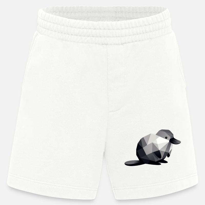 ornithorynque - Short bio épais fabriqué en UE - OFF WHITE