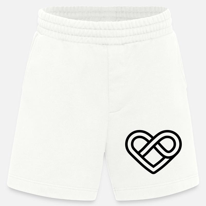 cœur infini - Short bio épais fabriqué en UE - OFF WHITE
