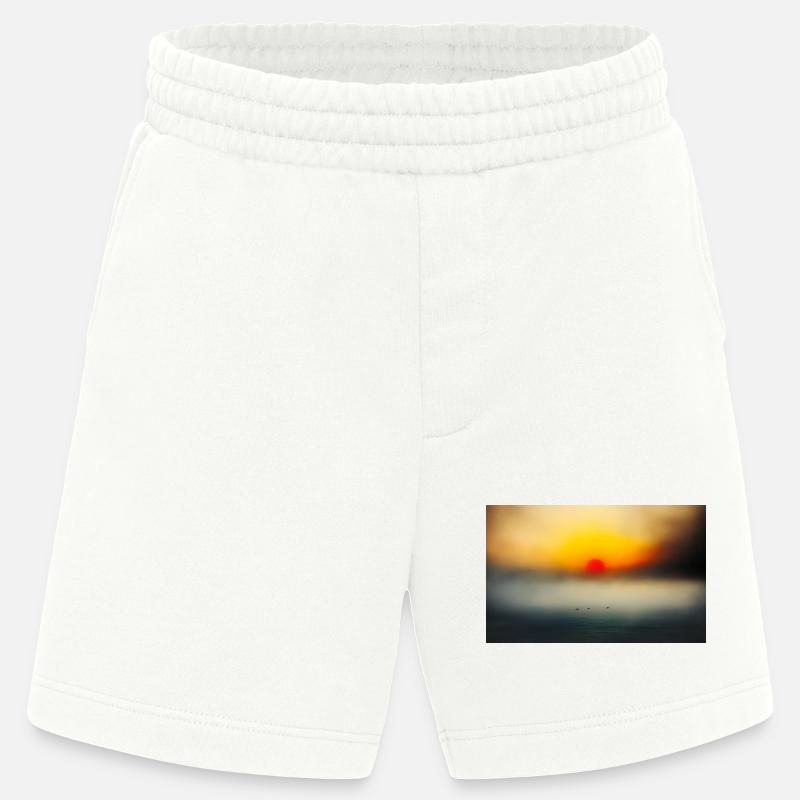 Abendstimmung am ruhigen Meer - Heavyweight Shorts - made by SPREAD  - OFF WHITE