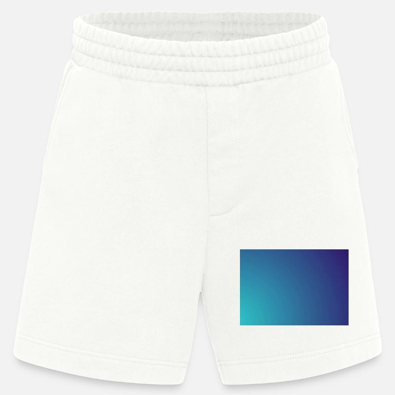 Kreisender Cyan-Violett Gradient - Heavyweight Shorts - made by SPREAD  - OFF WHITE