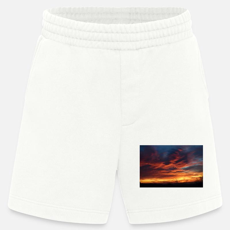 Sunset magic in the evening - Heavyweight Shorts - made by SPREAD  - OFF WHITE