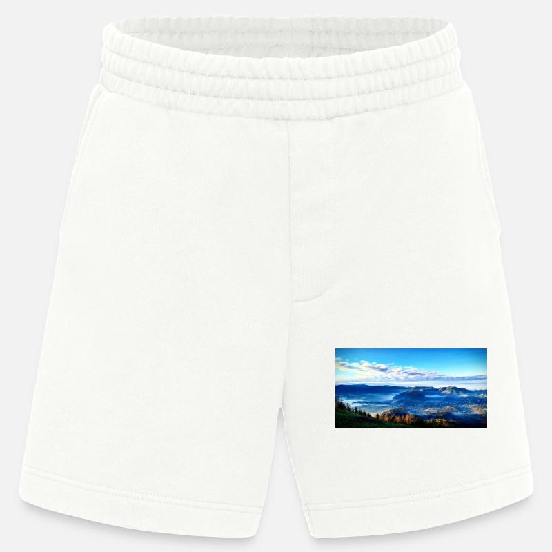 Morgennebel Berglandschaft - Heavyweight Shorts - made by SPREAD  - OFF WHITE