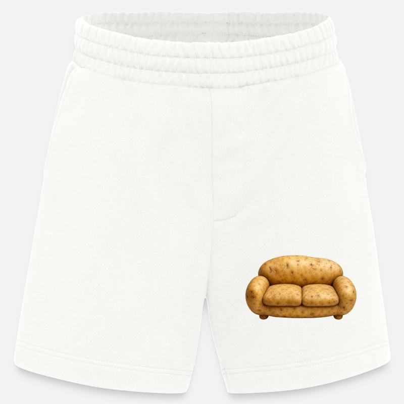    COUCH POTATO - Heavyweight Shorts - made by SPREAD  - OFF WHITE