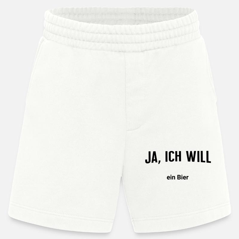 Ja, ich will - Ein Bier - Heavyweight Shorts - made by SPREAD  - OFF WHITE