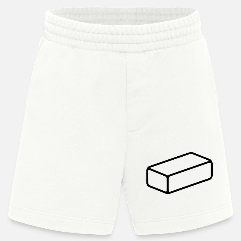 brique - Short bio épais fabriqué en UE - OFF WHITE
