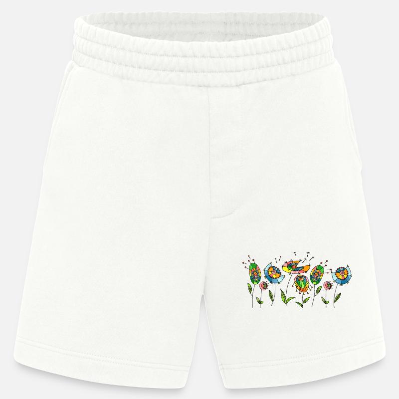 Fleur - Short bio épais fabriqué en UE - OFF WHITE