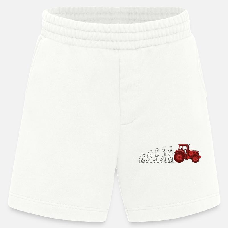 Evolution Farmer Farmer Traktor - Heavyweight Shorts - made by SPREAD - OFF WHITE