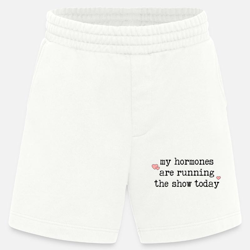 Hormones drôles Ménopause - Short bio épais fabriqué en UE - OFF WHITE