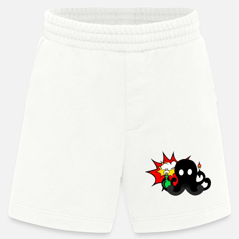 Science Explosion - Heavyweight Shorts - made by SPREAD - OFF WHITE