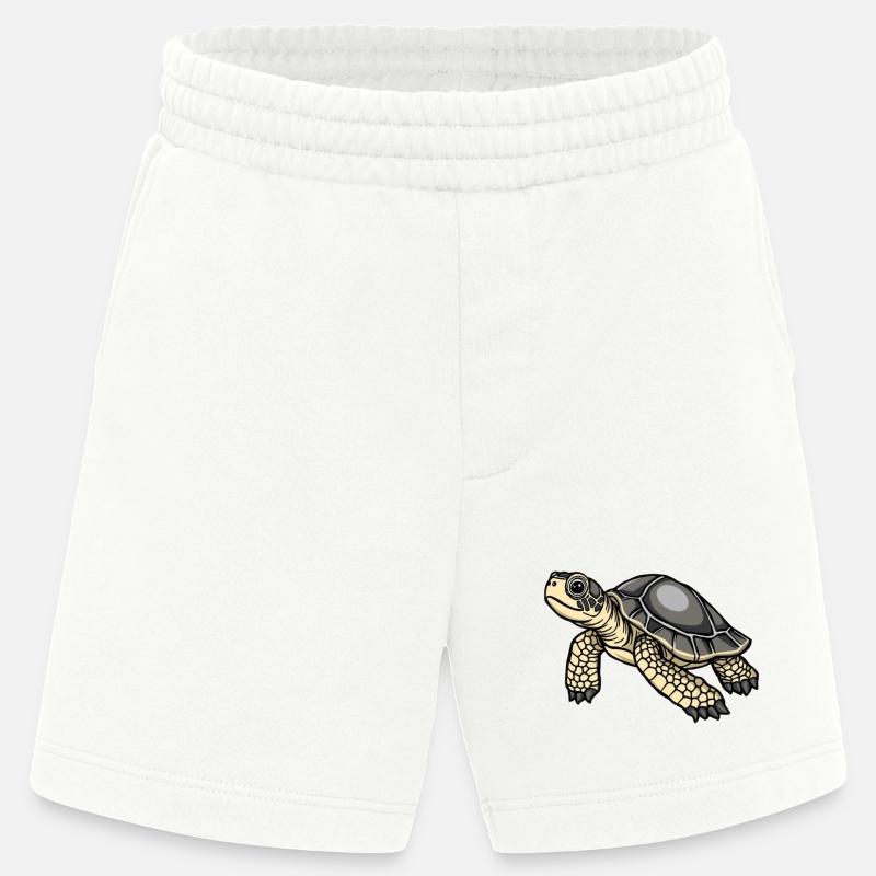 Turtle Turtle Gift - Heavyweight Shorts - made by SPREAD - OFF WHITE