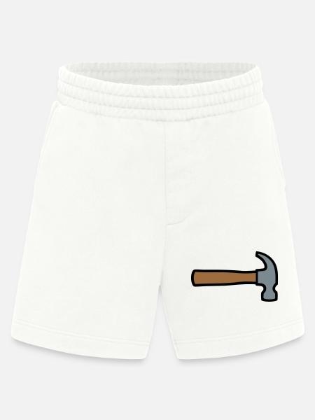 Carpenter's Hammer Tool Icon - Heavyweight Shorts - made by SPREAD - OFF WHITE