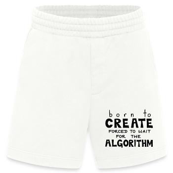 Geboren zum Schaffen, Schwarz - Heavyweight Shorts - made by SPREAD  - OFF WHITE - Vorne