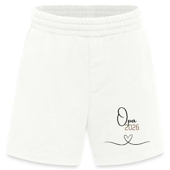 Opa 2026 –Geschenk für Opa since 2026, Weihnachten - Heavyweight Shorts - made by SPREAD  - OFF WHITE - Vorne