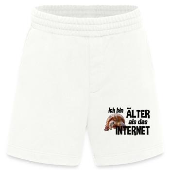 Ich bin älter als das Internet - Schildkröte - Heavyweight Shorts - made by SPREAD  - OFF WHITE - Vorne