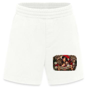  Schwarzwald Kuckucksuhr Tracht Hirsch Und - Heavyweight Shorts - made by SPREAD  - OFF WHITE - Vorne