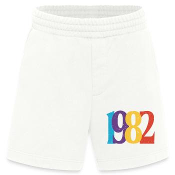 Geboren 1982 Geburtstagsgeschenk Geburtstag 82 - Heavyweight Shorts - made by SPREAD  - OFF WHITE - Vorne