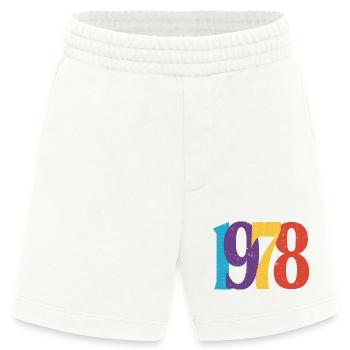 Geboren 1978 Geburtstagsgeschenk Geburtstag 78 - Heavyweight Shorts - made by SPREAD  - OFF WHITE - Vorne